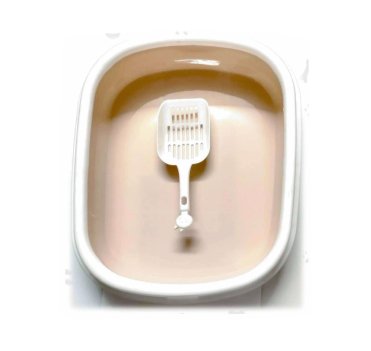 Cat Litter Tray with Scooper – Easy Cleaning & Odor-Free Comfort